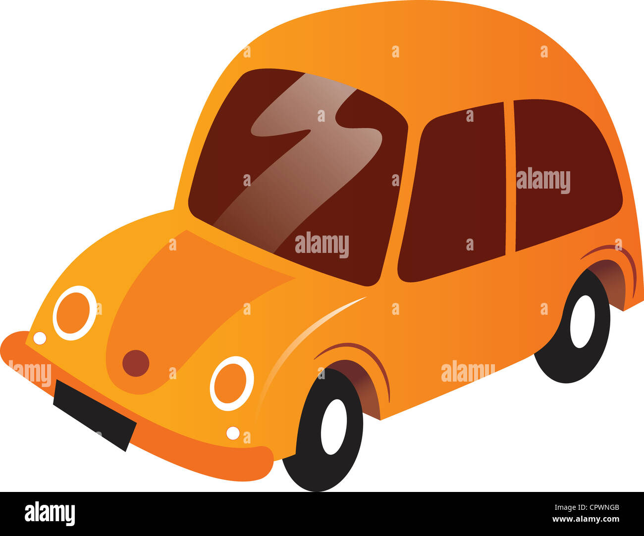 An orange car Stock Photo Alamy