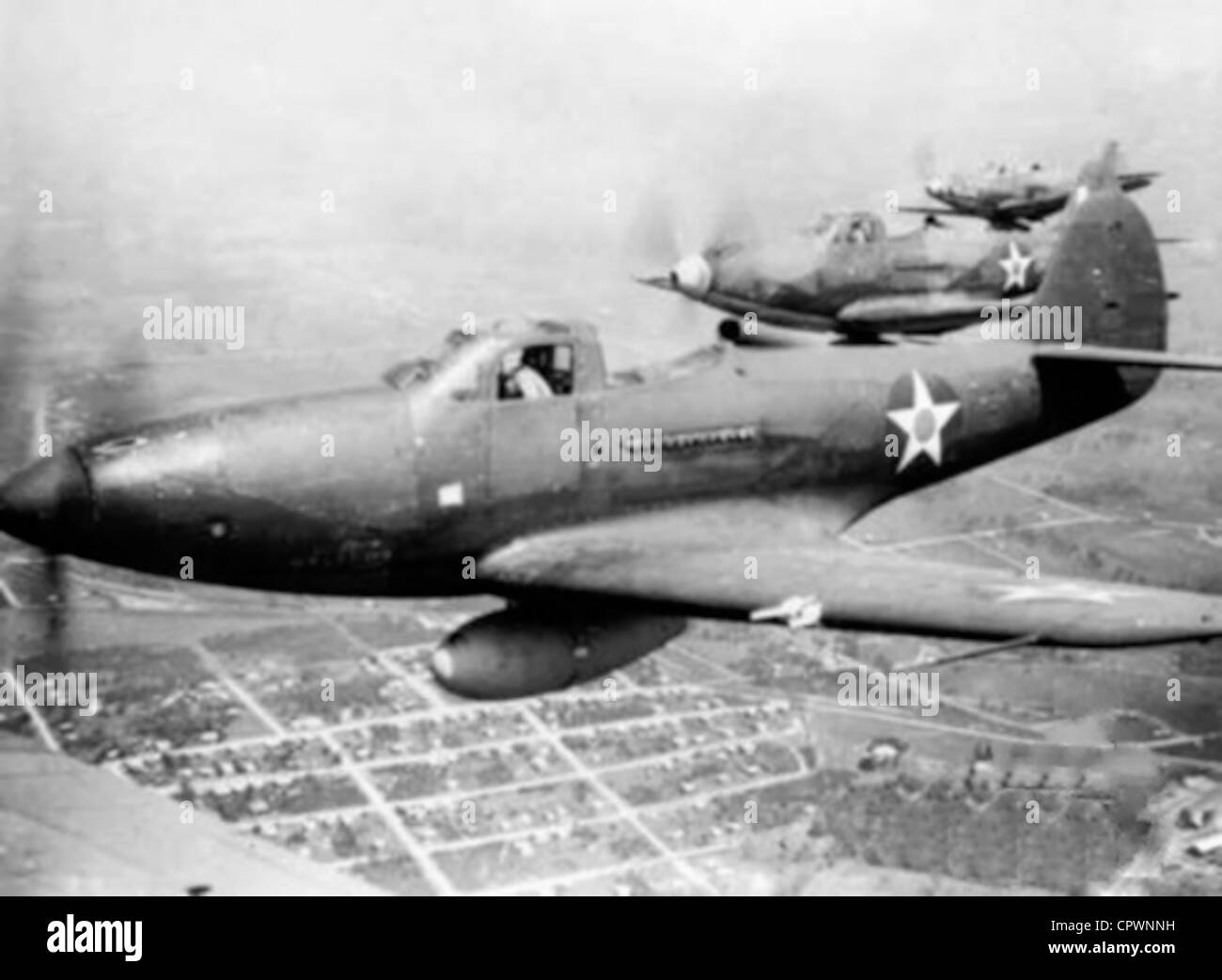 USAAF Bell P-39D ''Airacobra'' aircraft from the 8th Fighter Group Stock Photo