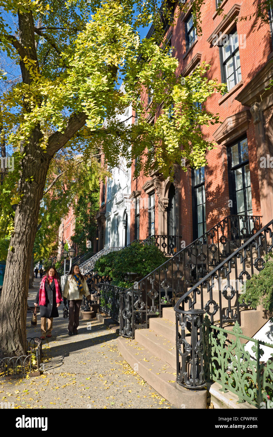 Brownstones west village new york hires stock photography and images Alamy
