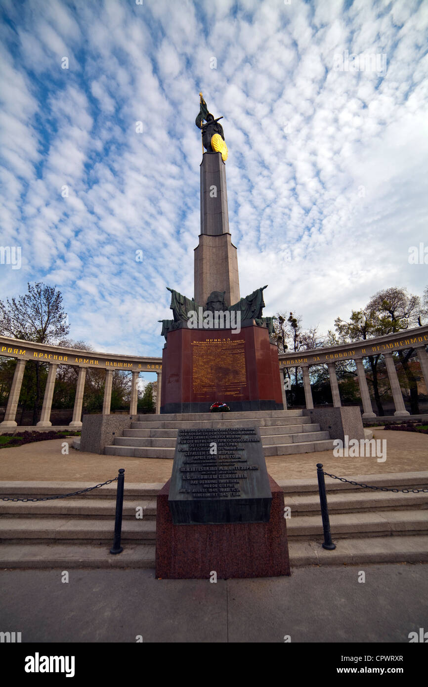 Detail of the Soviet War memorial in Vienna Stock Photo