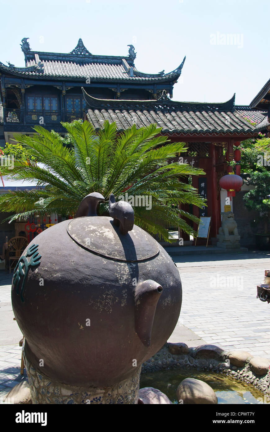 Chengdu large teapot Stock Photo