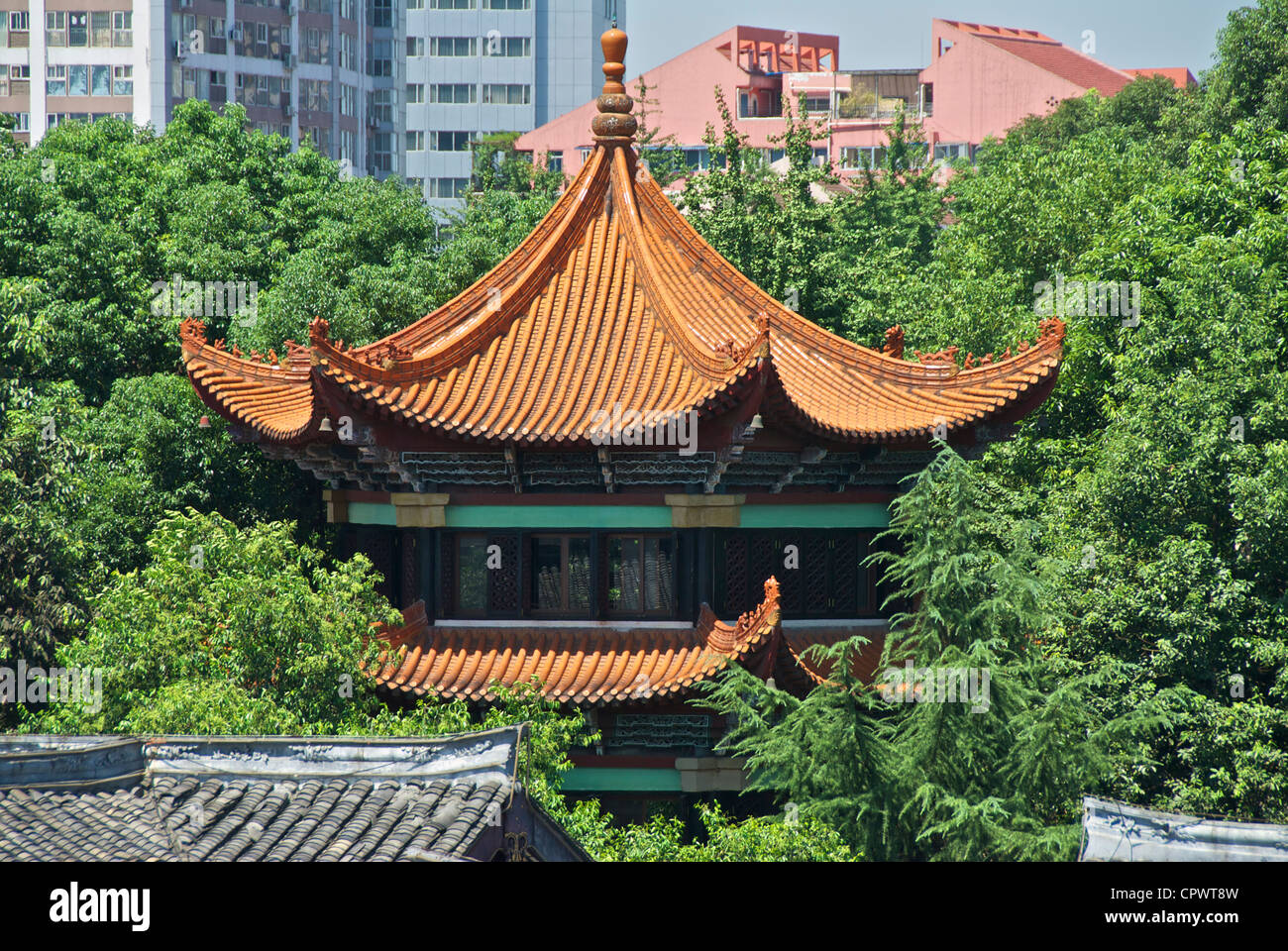 Chengdu Wenshu temple Stock Photo