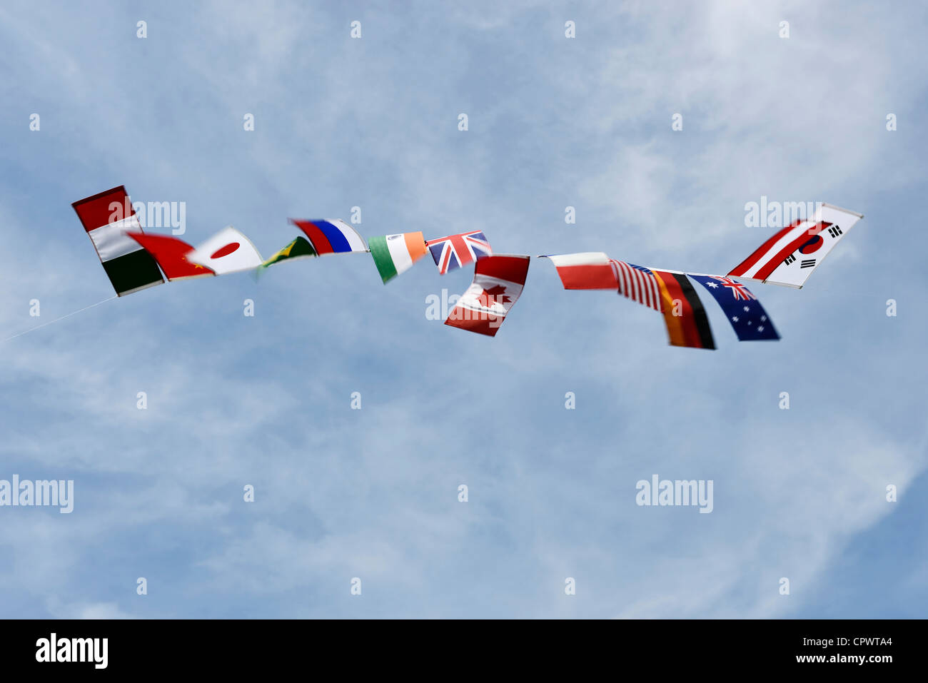 Flags of Nations Stock Photo