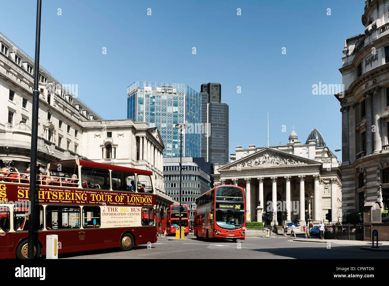 The Bank of England in The CIty of London Stock Photo