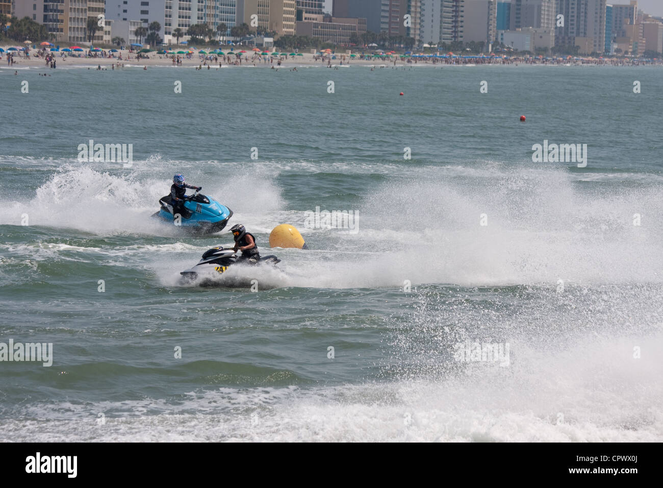 Jet Ski Racing In Myrtle Beach South Carolina Stock Photo Alamy
