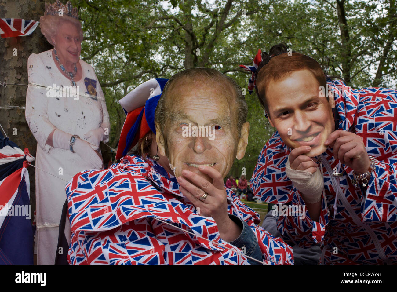 Monarchists celebrate their Queen's Diamond Jubilee weeks before the