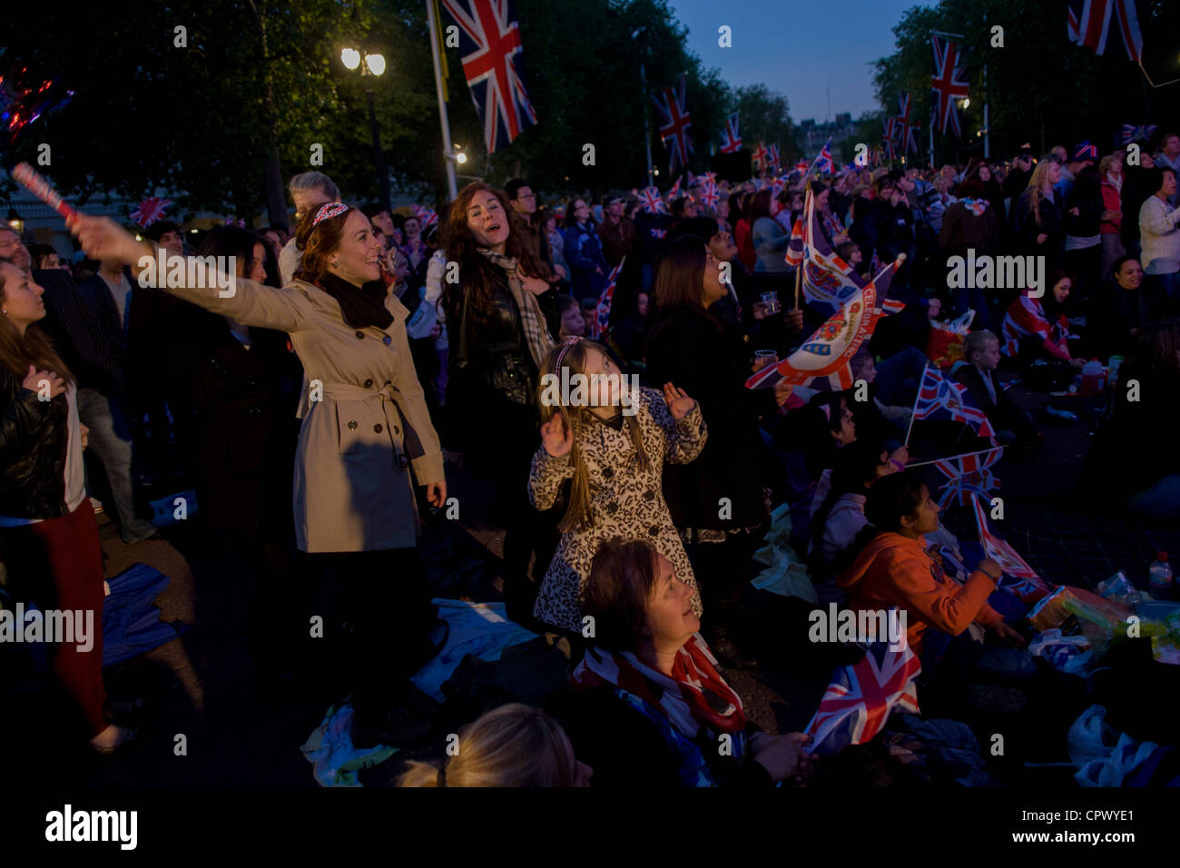 Monarchists celebrate their Queen's Diamond Jubilee weeks before the