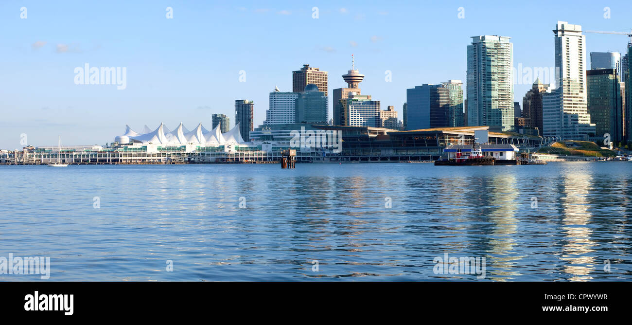 Canada Place and downtown Vancouver BC skyline Stock Photo - Alamy