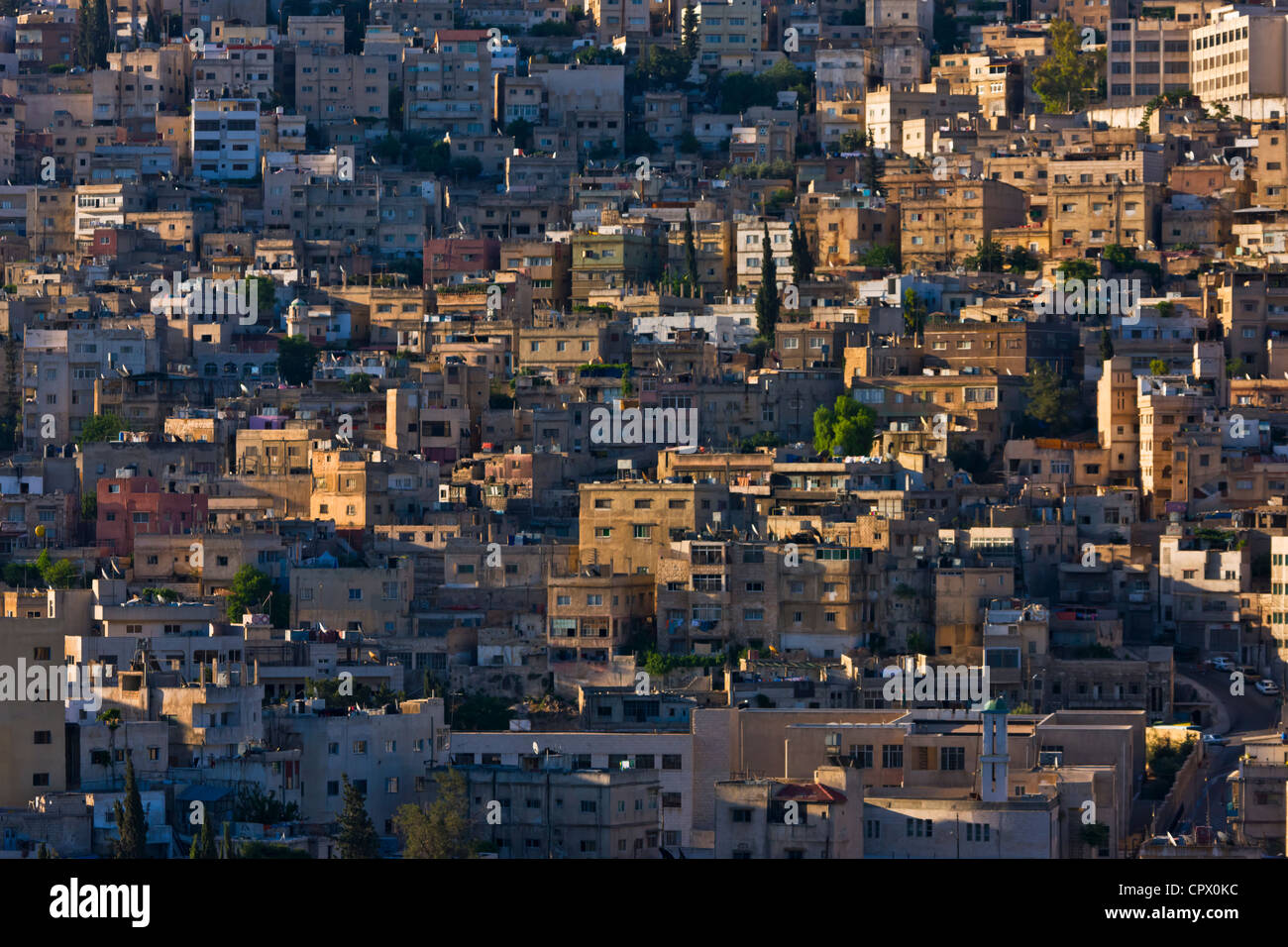 Aerial view of traditional houses in Amman, Jordan Stock Photo Alamy