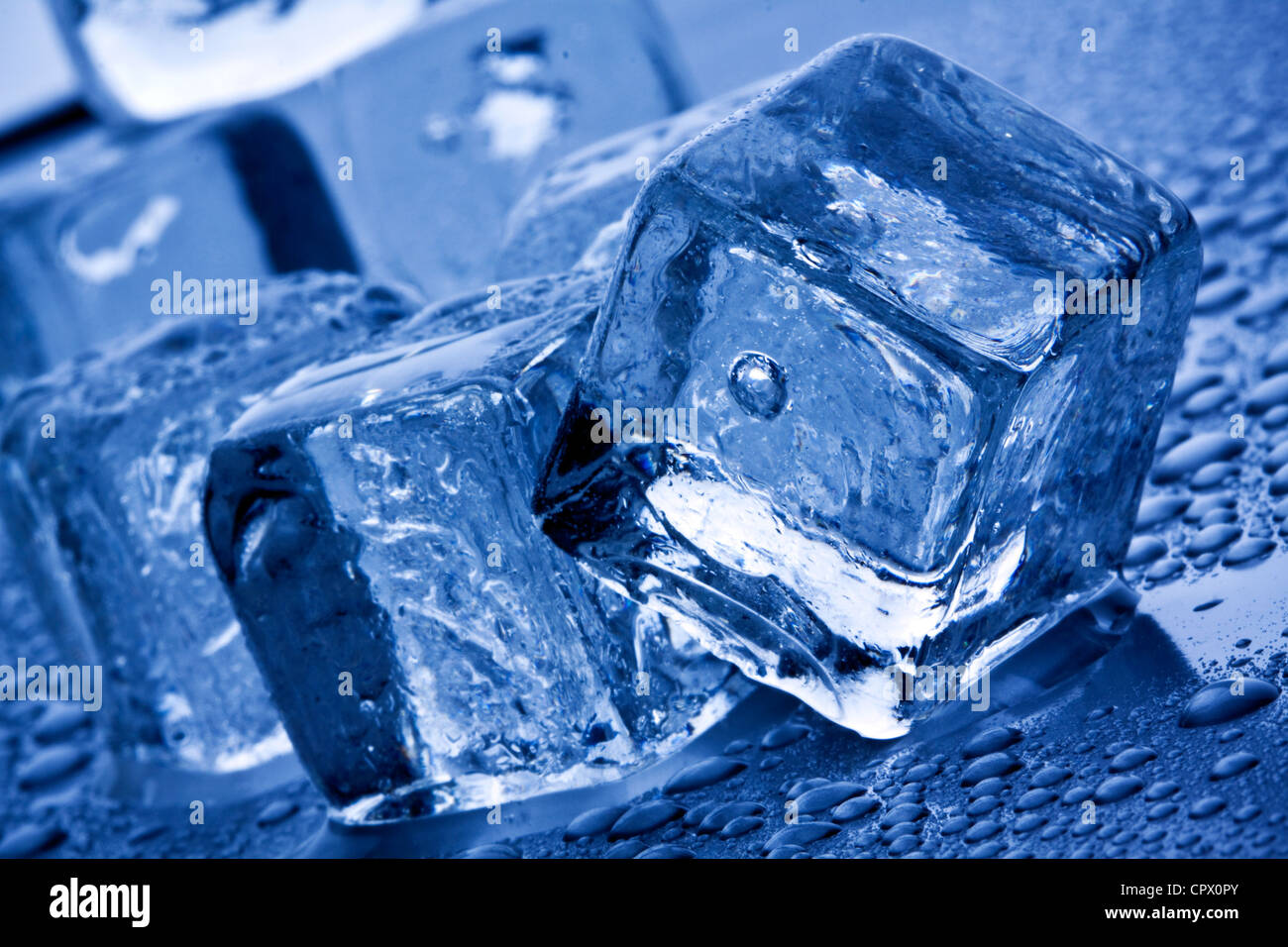 Ice cubes and water! Stock Photo - Alamy