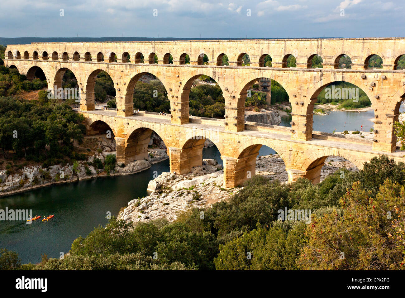 Pont du gard, nimes, provence, france Stock Photo