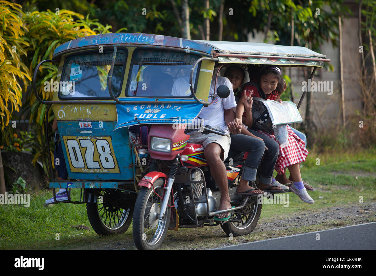 Philippines tricycle taxi hi-res stock photography and images - Alamy