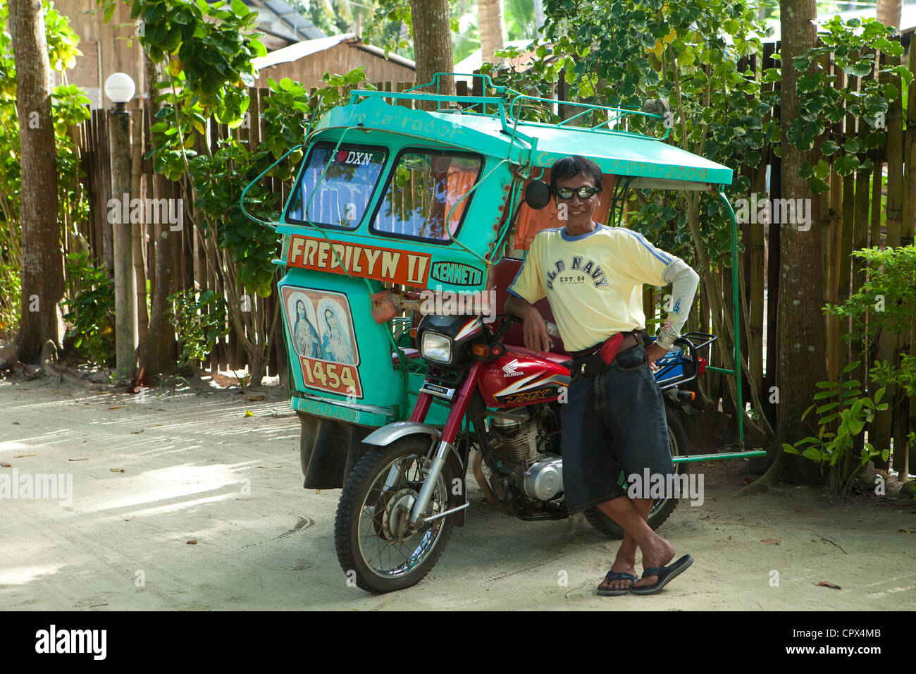 Philippines Tricycle Taxi Hires Stock Photography And Images Alamy
