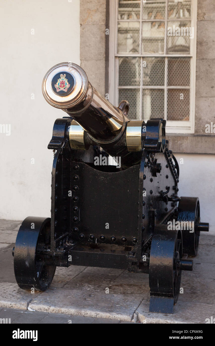 Canon displayed  at Gibraltar. Stock Photo