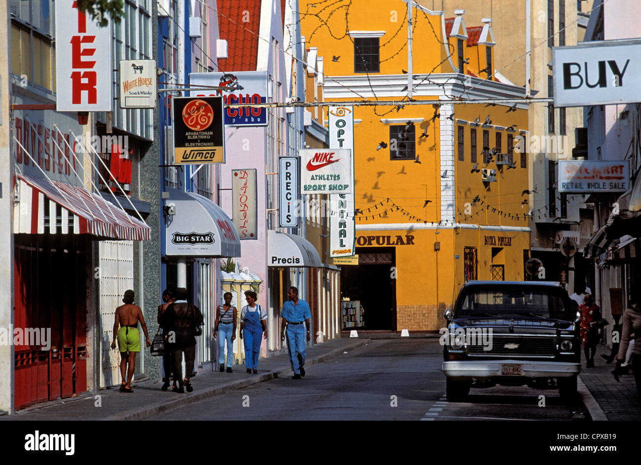 Netherland Antilles, Curacao island, Willemstad city Stock Photo