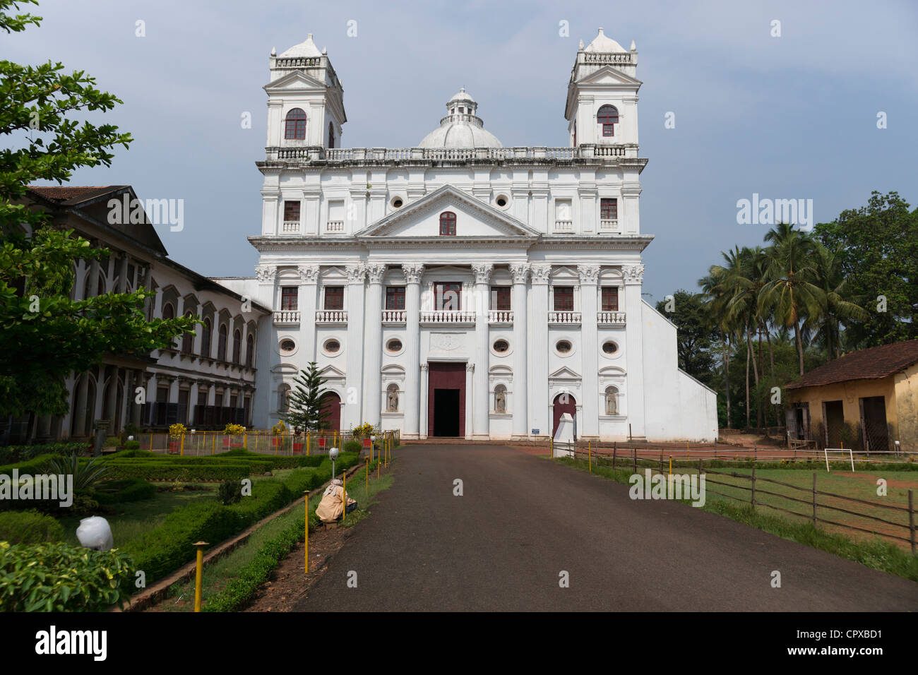 The St. Cajetan church is located in Old Goa near the Se cathedral church. Stock Photo