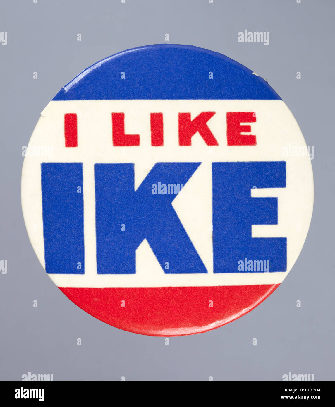 1950s U.S. presidential campaign button for Dwight D. Eisenhower Stock Photo