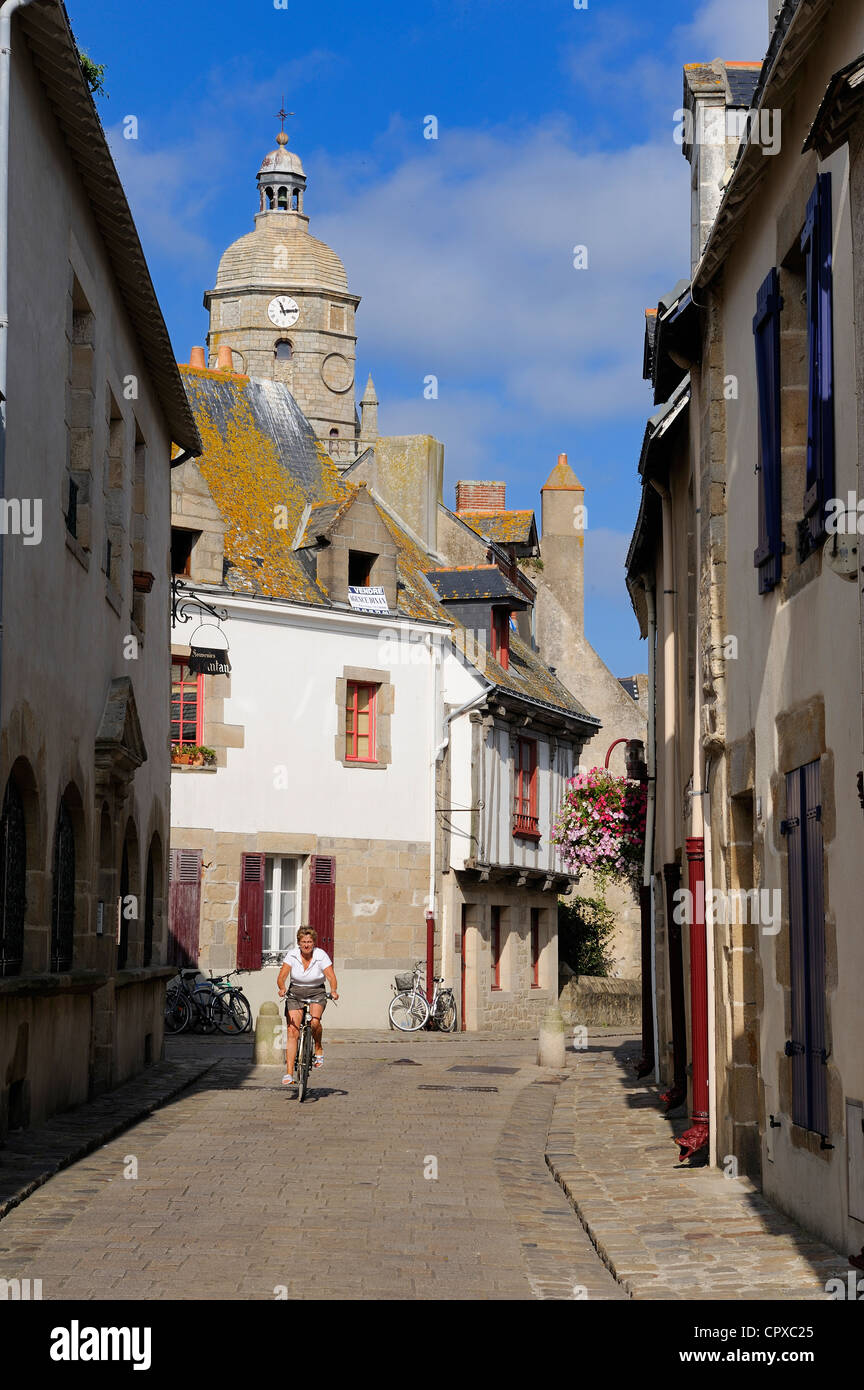 France, Loire Atlantique, Presqu'ile de Guérande, Le Croisic, Notre Dame de la Pitie Church Stock Photo