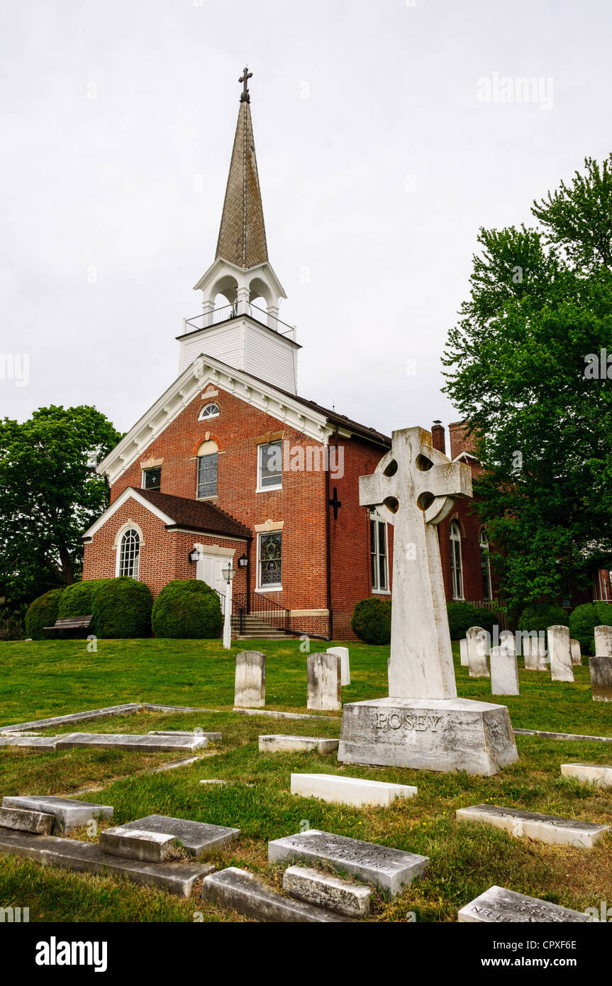 St. Ignatius Church, 8855 Chapel Point Road, Port Tobacco, Charles County, Maryland Stock Photo