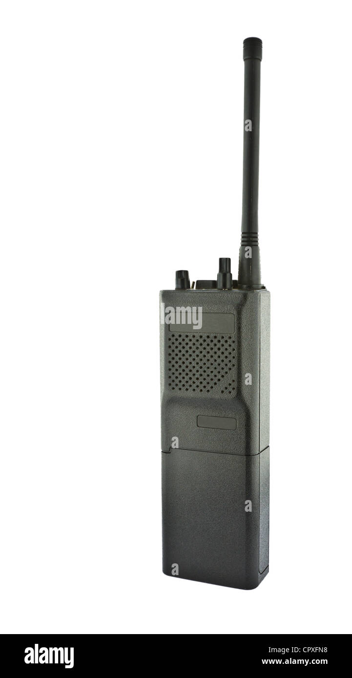 Walkie talkie on white background Stock Photo - Alamy