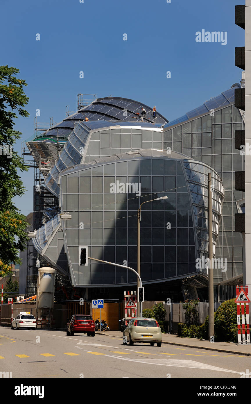Switzerland, Basel, Novartis Campus, building by the architect Frank O. Gehry Stock Photo