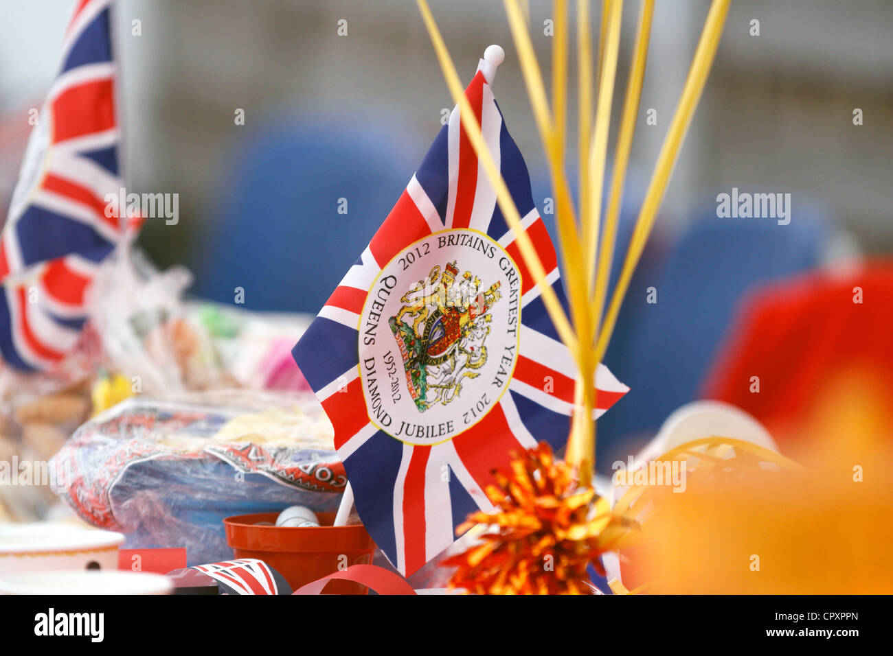 Diamond Jubilee children's party Stock Photo Alamy