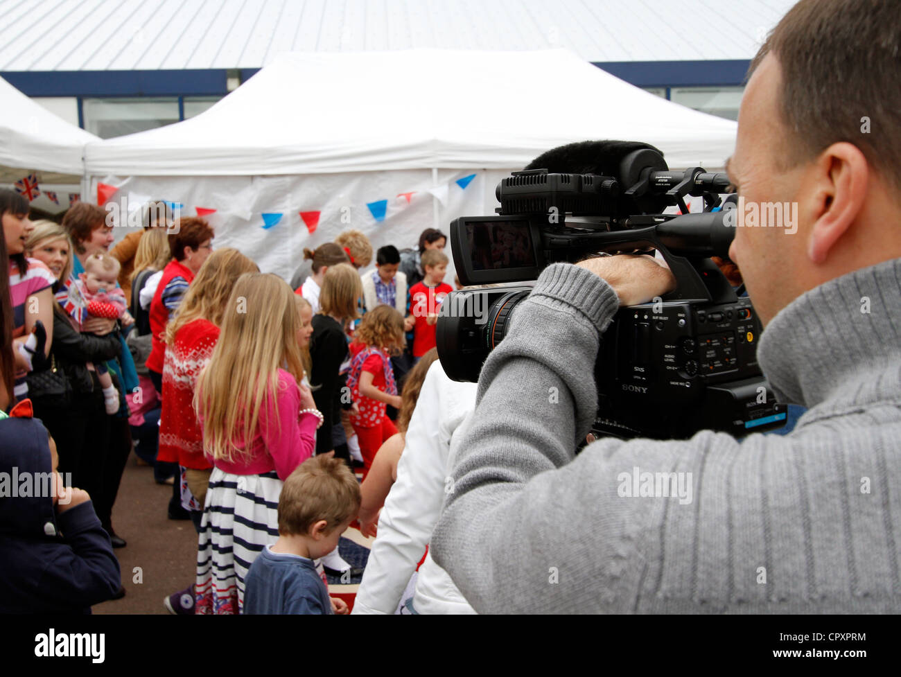 Diamond Jubilee children's party Stock Photo Alamy