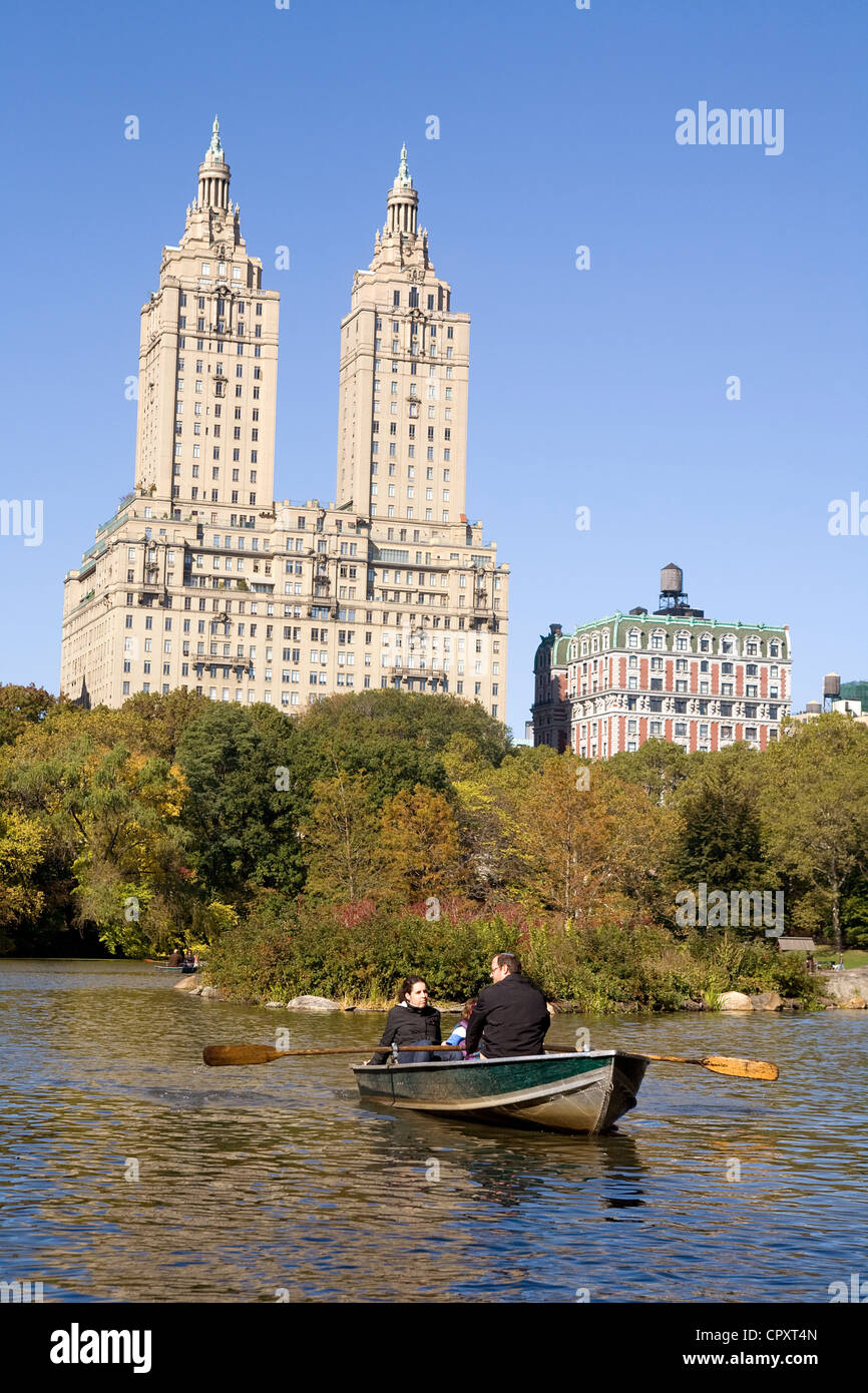 United States, New York City, Manhattan, Central Park, skyscrapers and