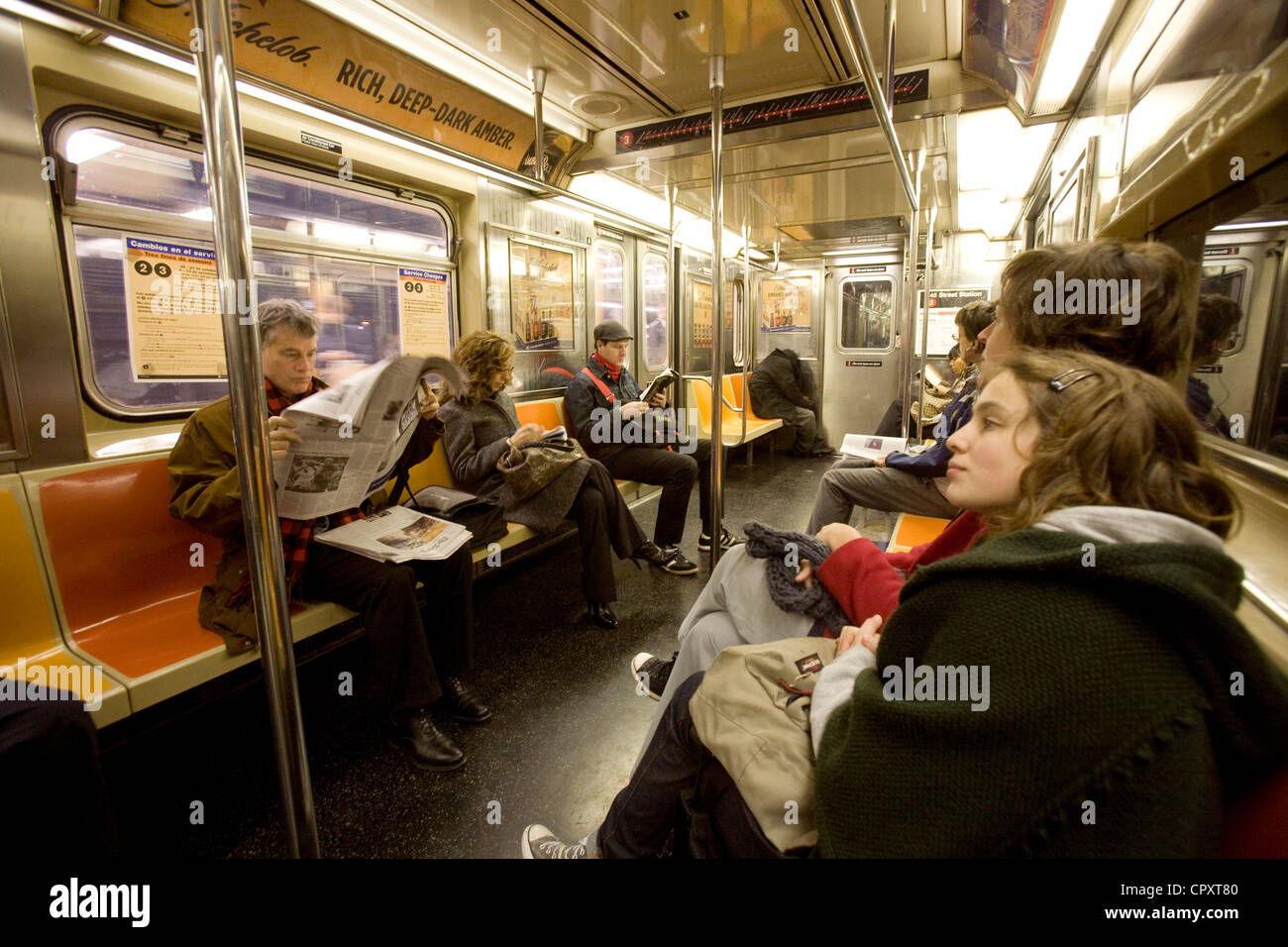 Etats-Unis, New York, metro of New York Stock Photo