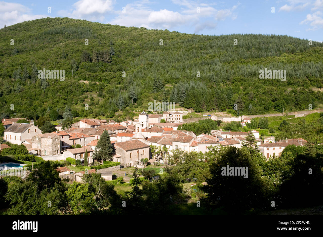 France, Gard, surroundings of Le Vigan, Aulas Stock Photo
