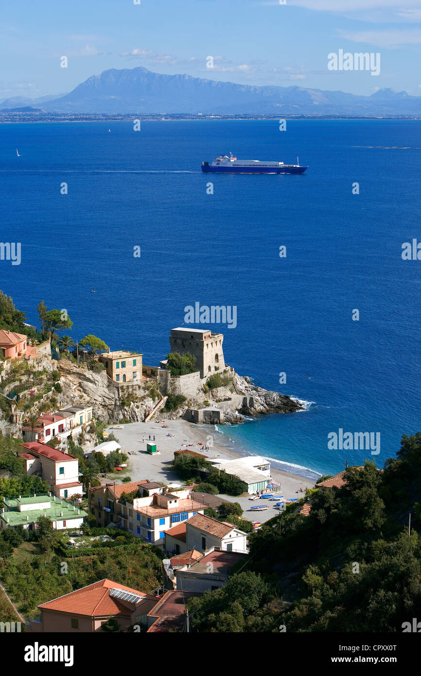 Italy, Campania, Amalfi Coast, listed as World Heritage by UNESCO, Erchie Stock Photo