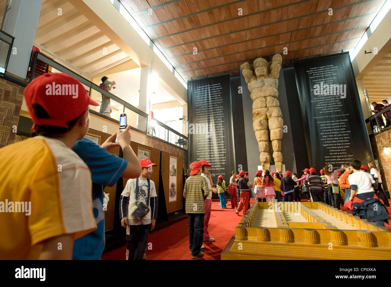 Italy, Sicily, Agrigento, Regional Museum of Archeology, huge statue of Zeus from Olympus Temple