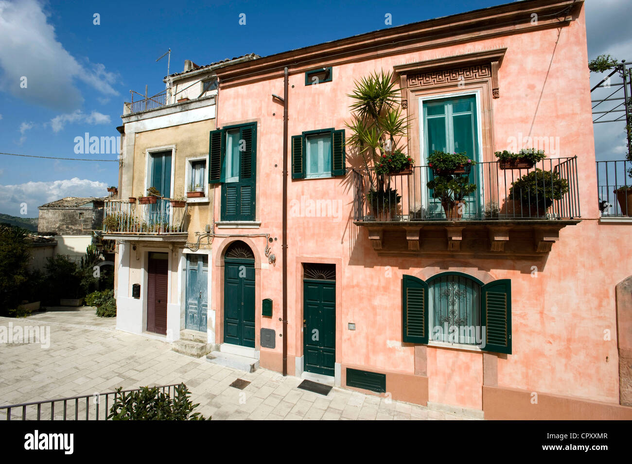 Italian Ragusa Italy, Sicily, Ragusa, Ragusa Ibla (Lower Town Stock Photo - Alamy