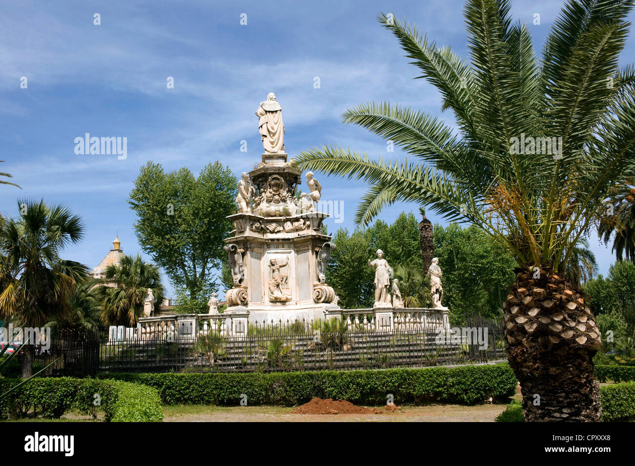 Italy, Sicily, Palermo, Villa Bonanno Garden Stock Photo Alamy
