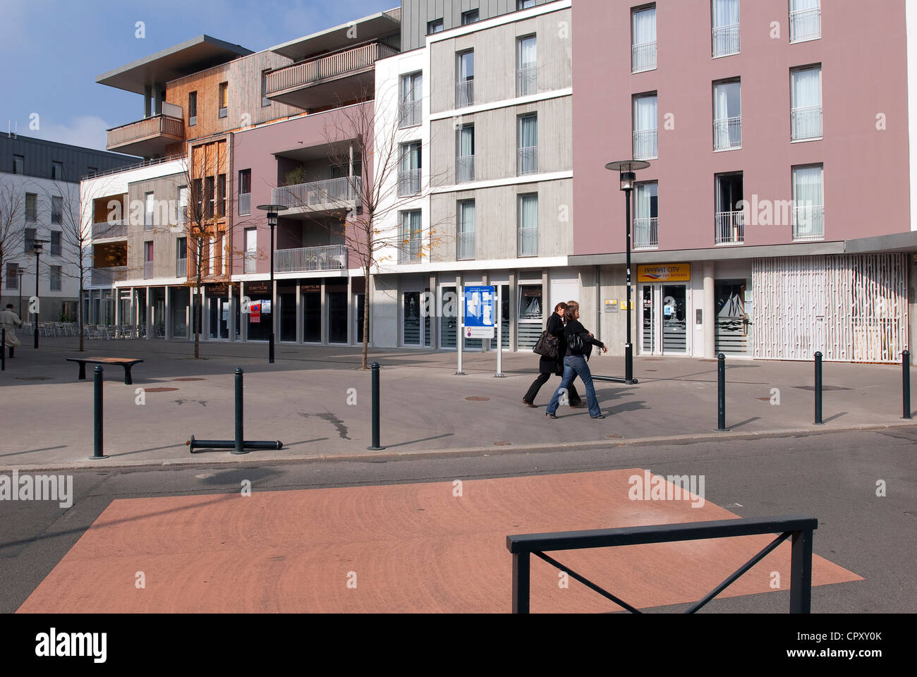 France, Loire Atlantique, Nantes, city planning Rue Foure Stock Photo
