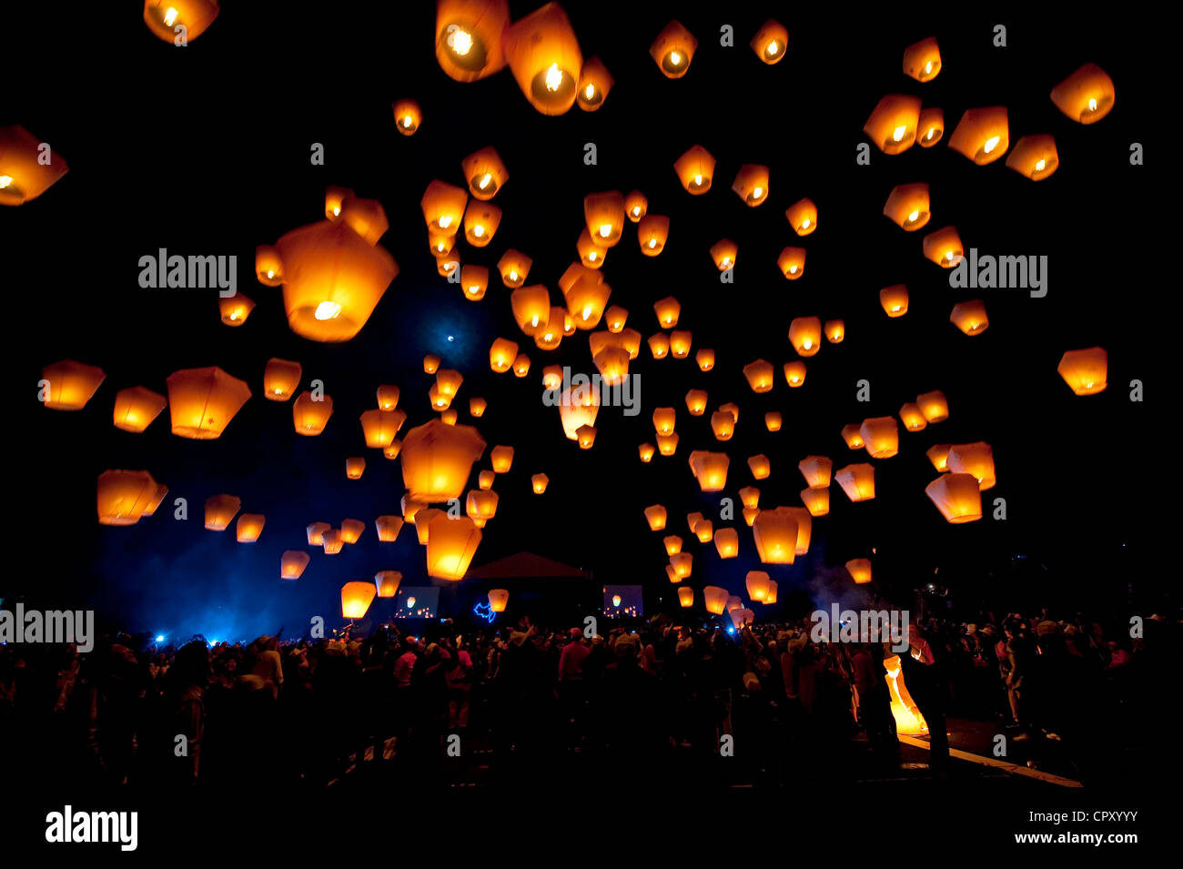 Taiwan, Taipei District, Shifen, Lantern festival Stock Photo Alamy