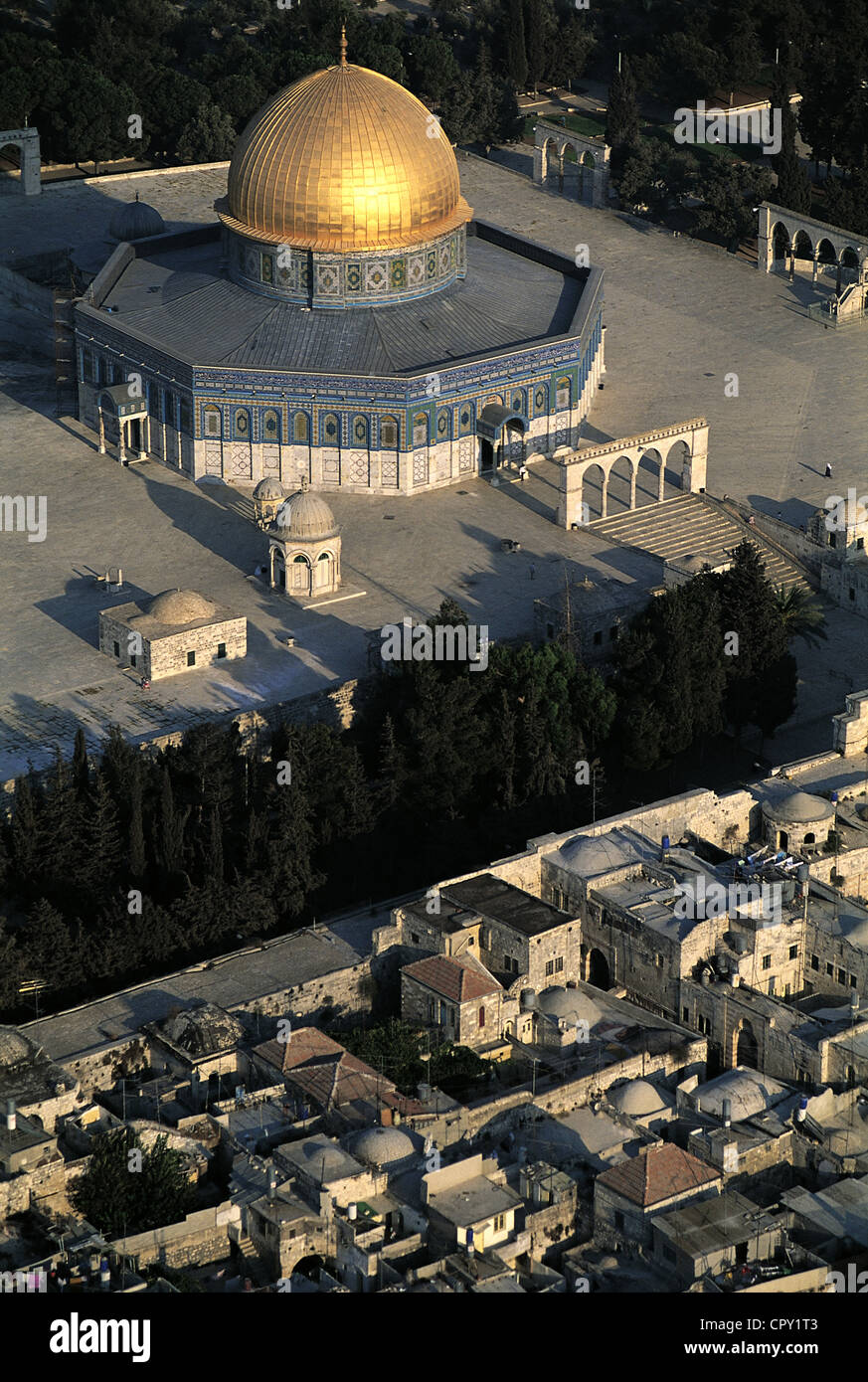 Israel, Jerusalem, the Dome of the Rock (aerial view Stock Photo Alamy