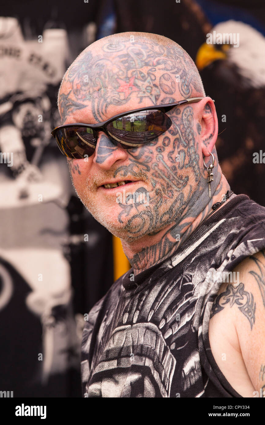 Tattooed biker hi-res stock photography and images - Alamy