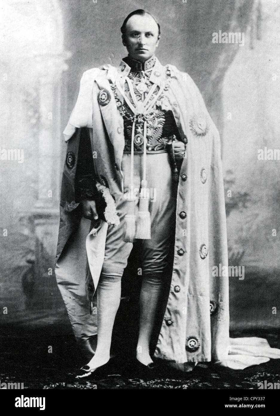 GEORGE NATHANIEL CURZON (1859-1925) as Viceroy of India in 1899 Stock Photo