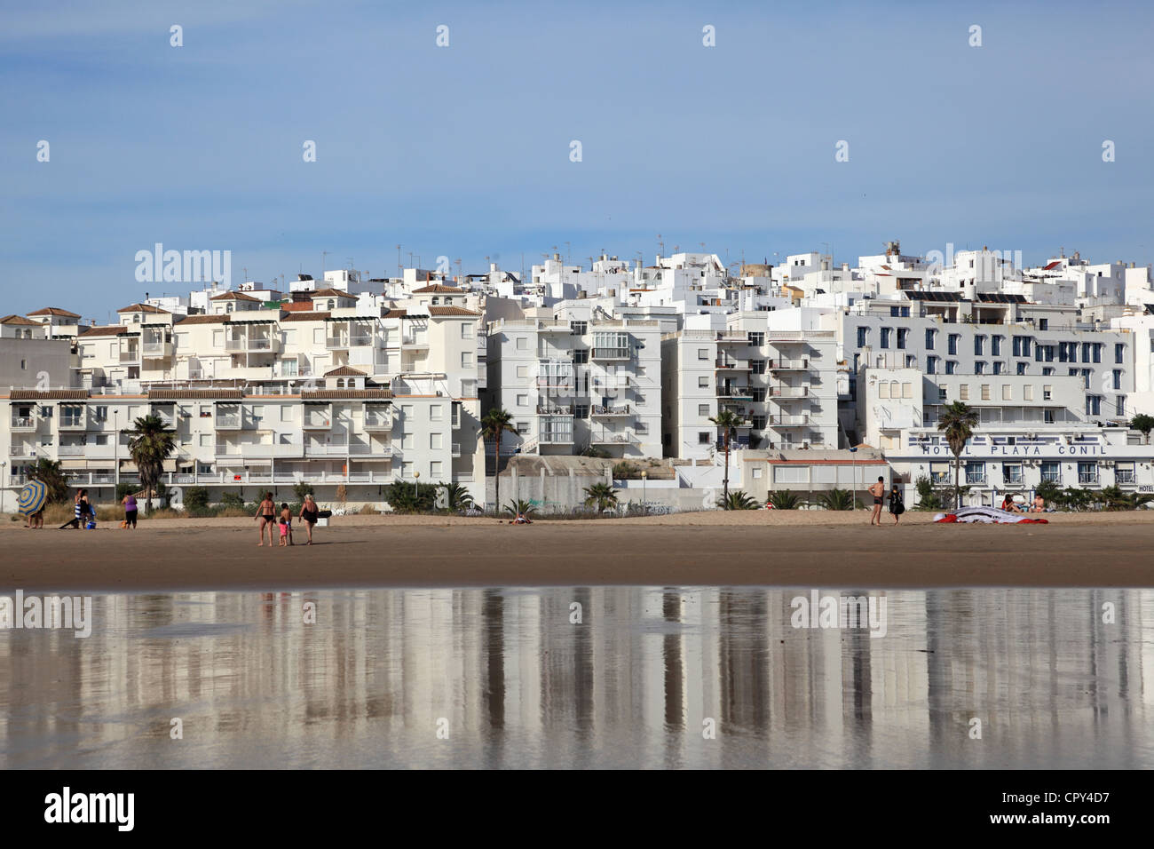 Premium Photo  Panoramic view of the town of conil de la frontera from the  torre de guzman cadiz andalusia