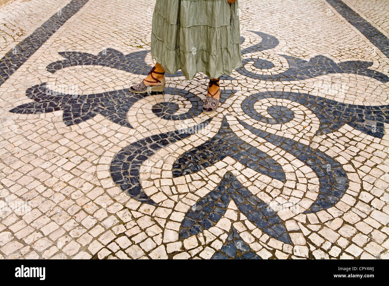 Portugal, Algarve, Loule, a small city Stock Photo