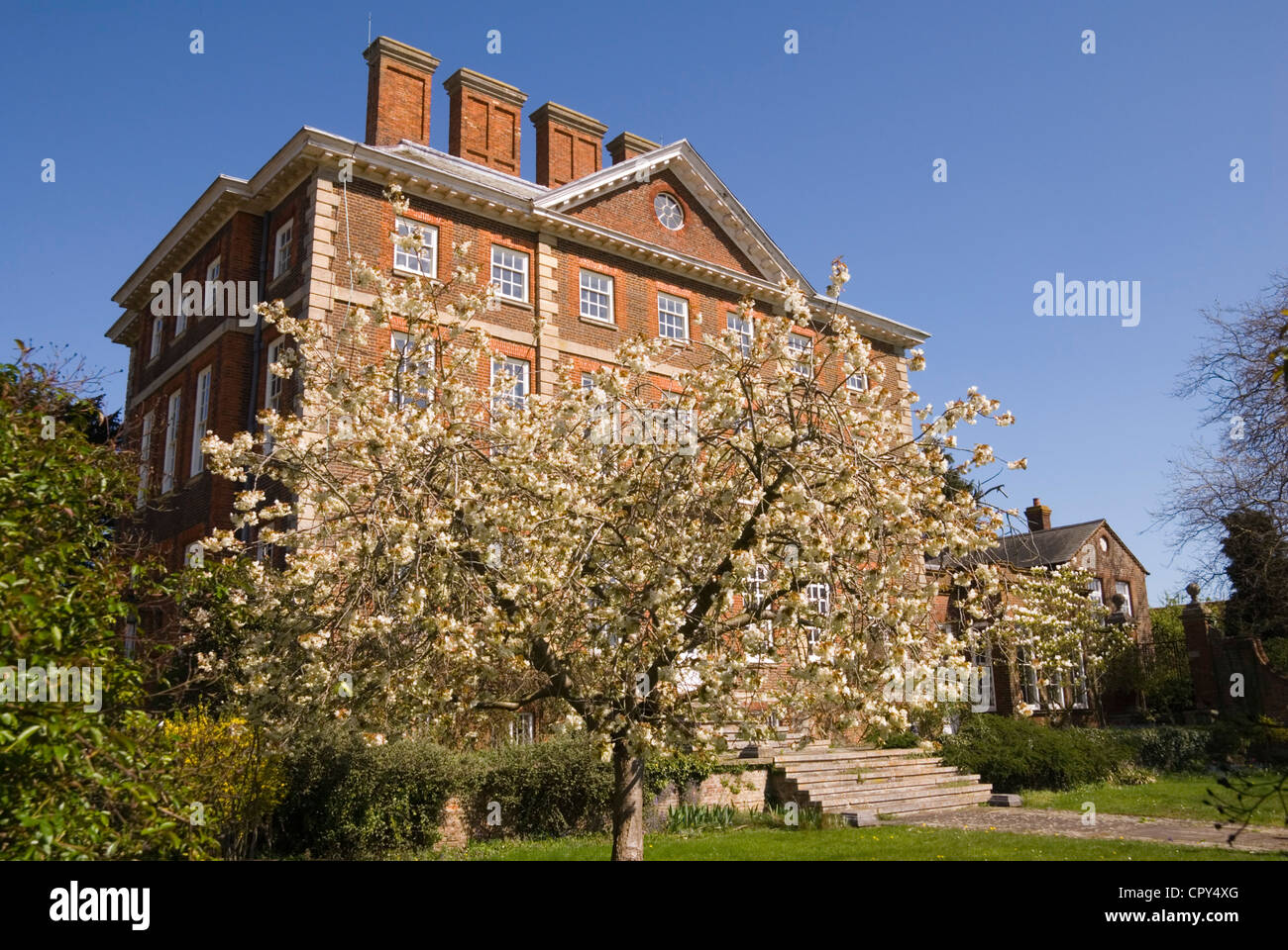 Bucks - Winslow Hall - circa 1700 -04 - built for William Lowndes - Secretary to the Treasury - design by Sir Christopher Wren Stock Photo