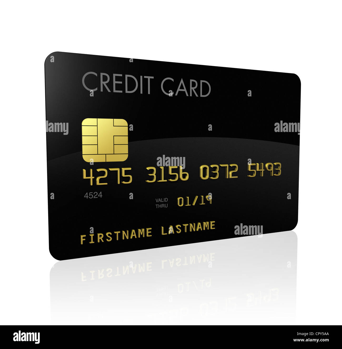 black credit card isolated on white with clipping path Stock Photo - Alamy