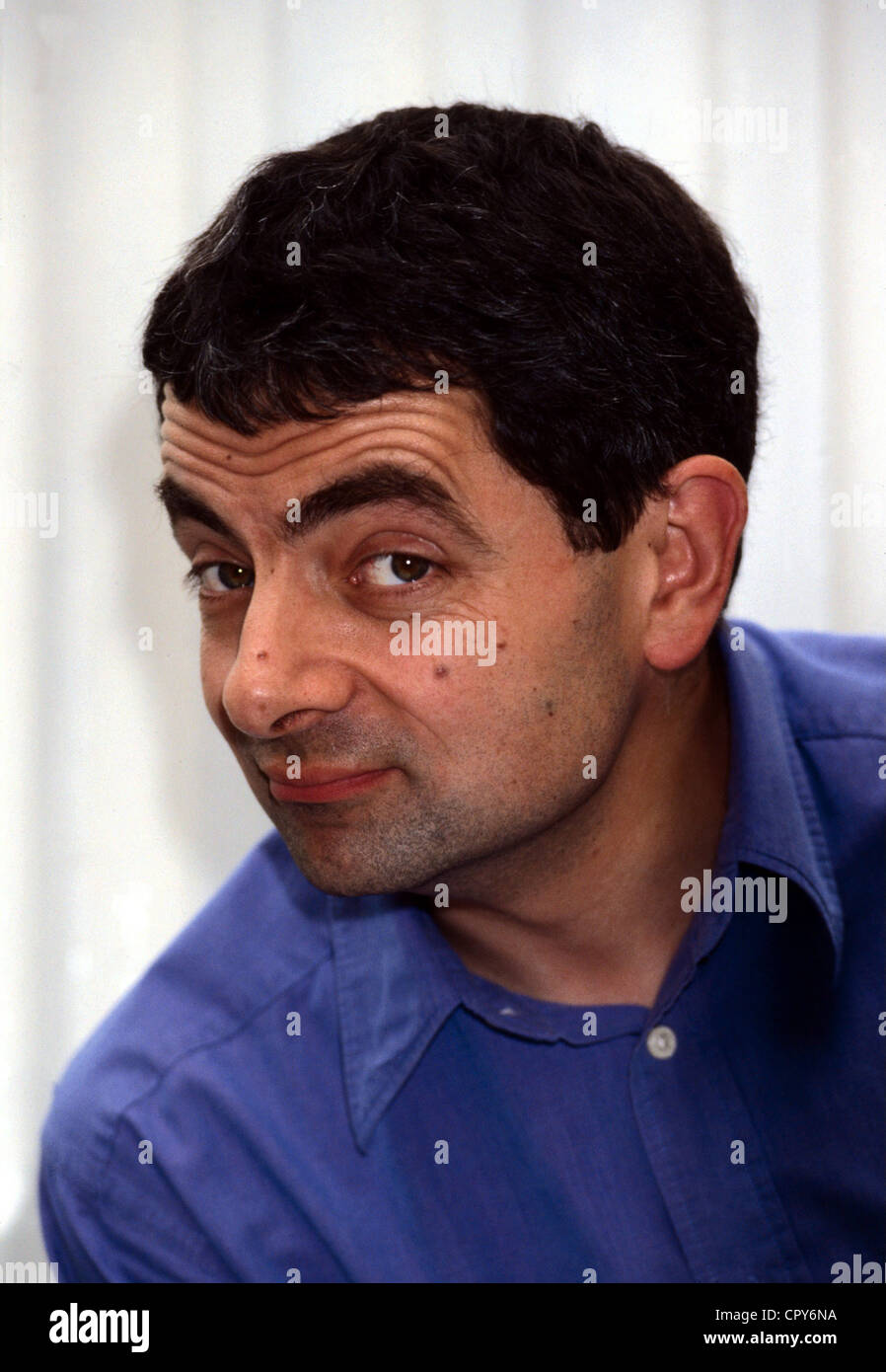 Atkinson, Rowan (Mr. Bean),  * 6.1.1955, British actor, comedian, portrait, 1997, Stock Photo