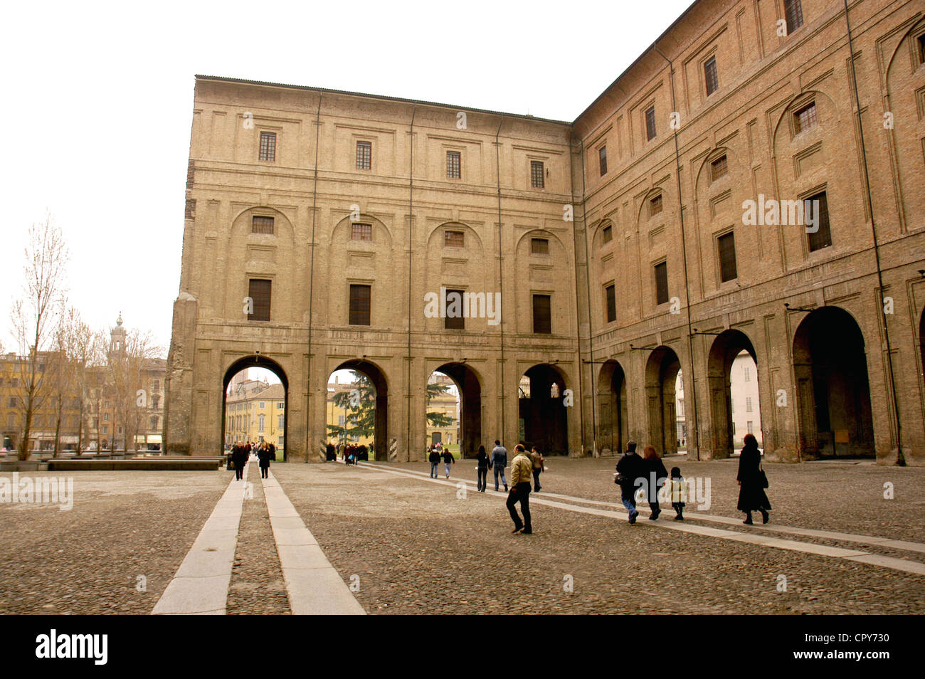 Italy. Parma. Pilotta Palace of the Farnese family. 16th century. Exterior. Stock Photo