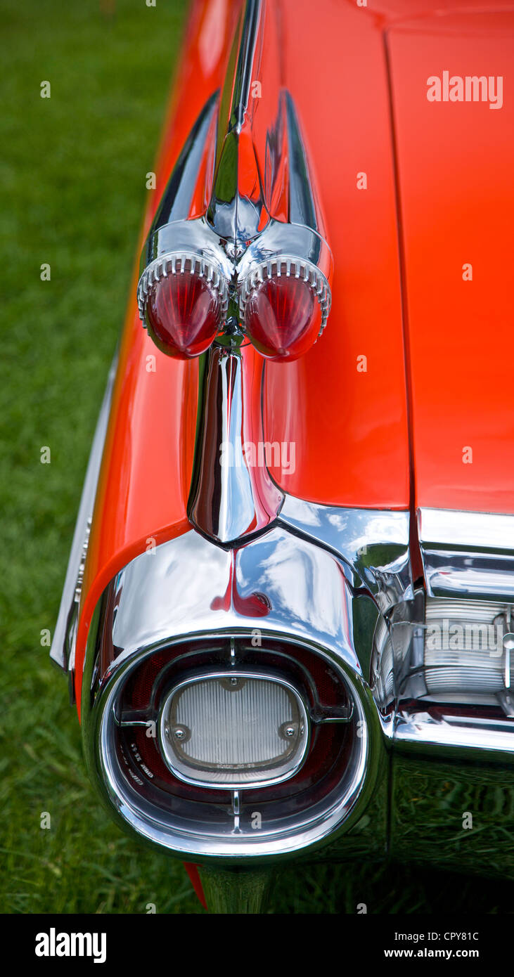 tail fin of 1959 Cadillac Stock Photo