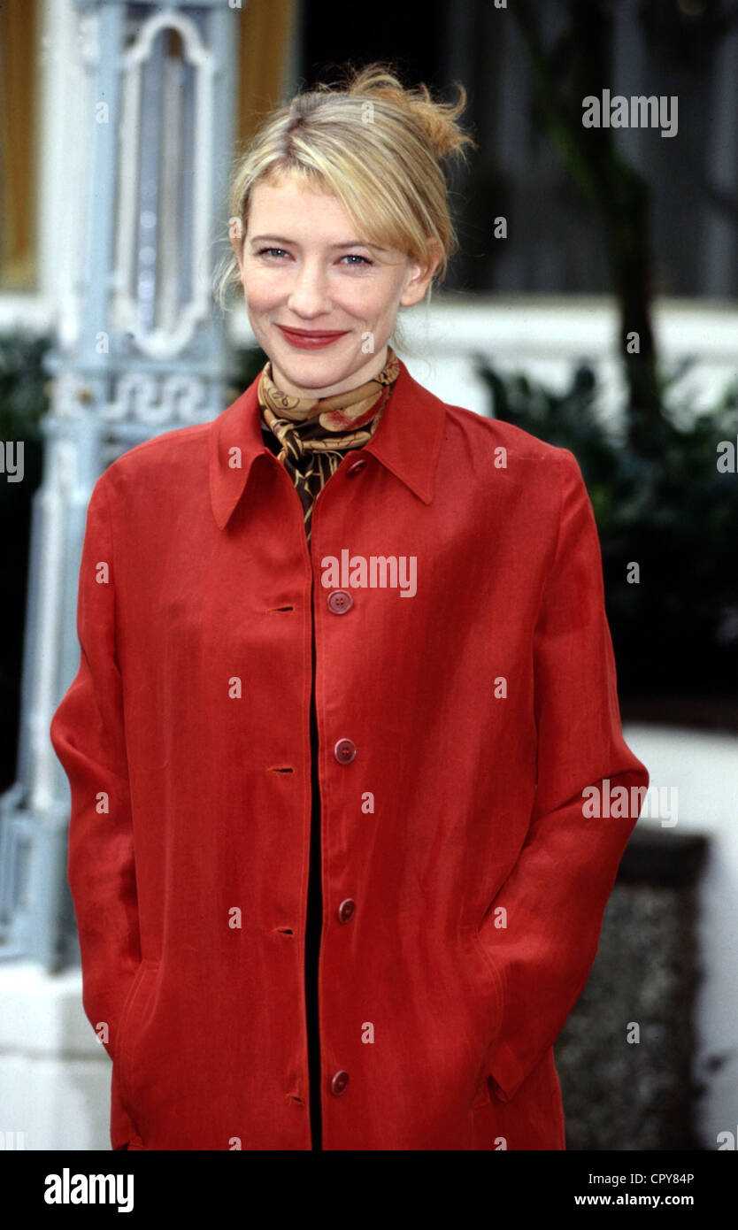 Blanchett, Cate, * 14.5.1969, Australian actress, half length, 1998, Stock Photo