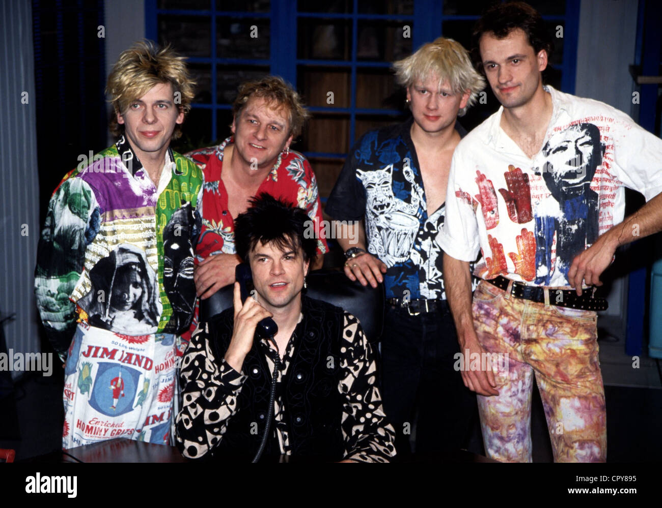 Die Toten Hosen, German punk band, group picture, 1993 Stock Photo - Alamy