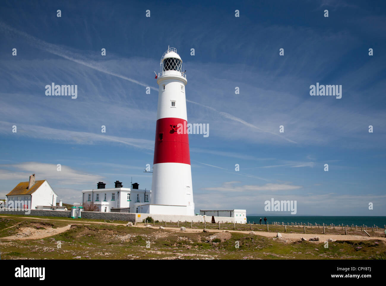 Portland Bill Lighthouse, Dorset, England Stock Photo