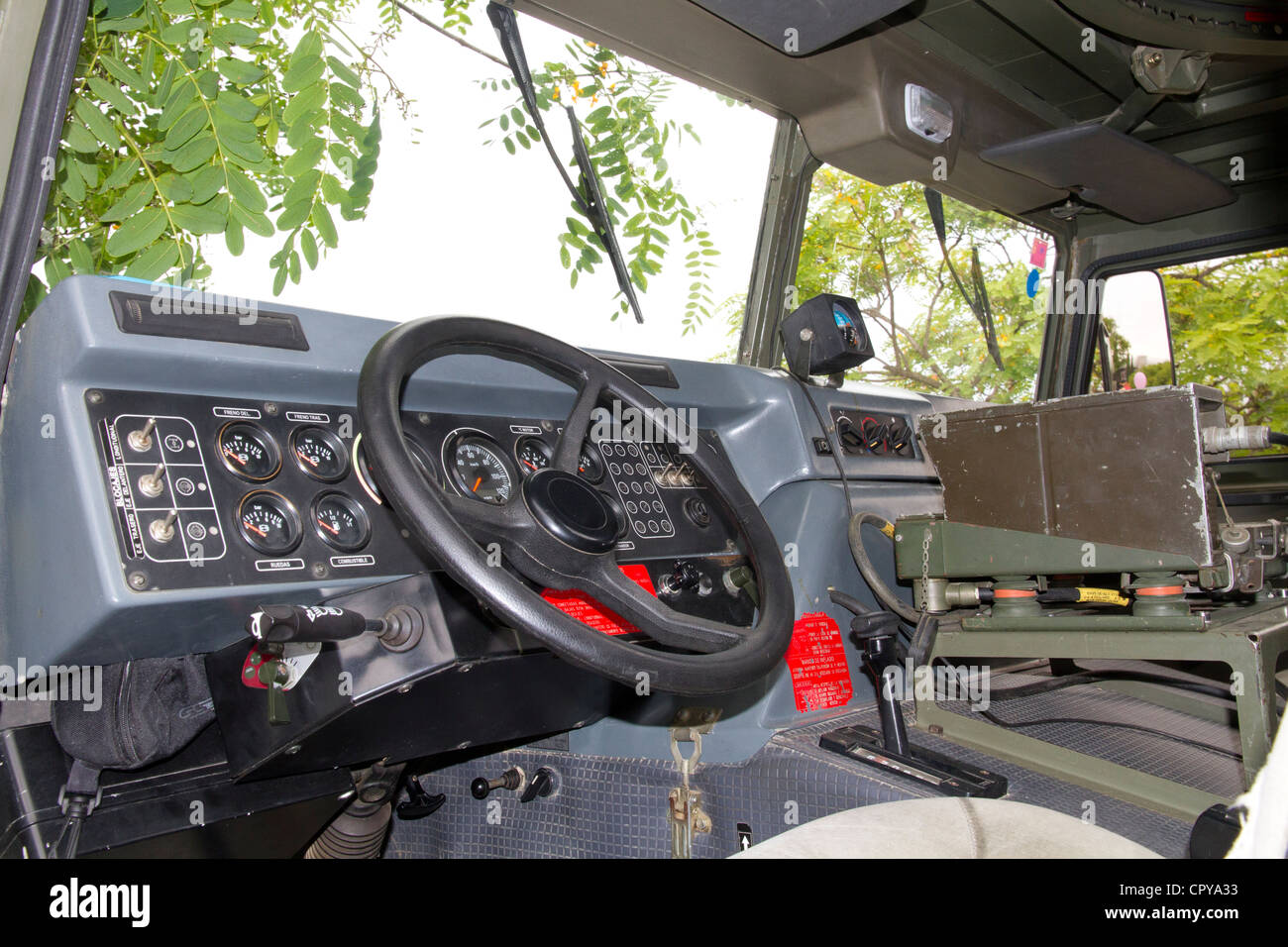 Military truck interior hi-res stock photography and images - Alamy